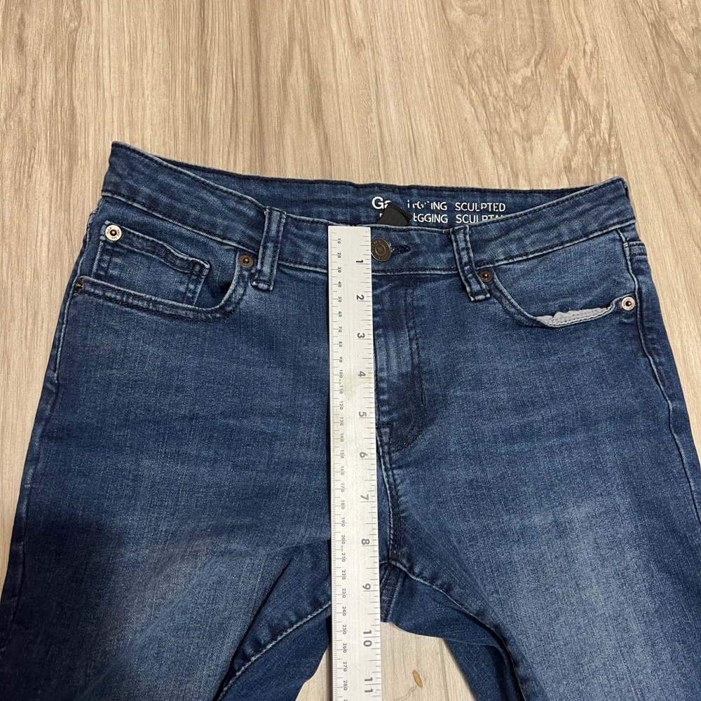 GAP Sculpted Legging Jeans Womens Size 6 Blue Skinny Stretch Denim - Picture 5 of 12